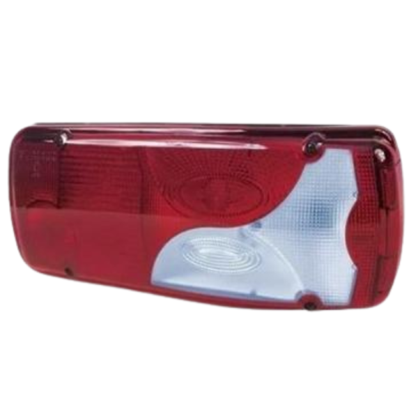 LANTERNA TRASEIRA TIPO SCANIA COM CONECTOR - BICOLOR
