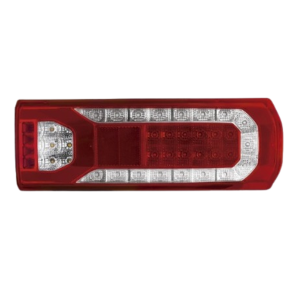 Lanterna Traseira Tipo Mercedes LED 24V Sem Vigia e Com Sirene