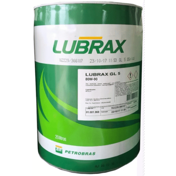 Óleo Lubrificante Lubrax GL 5 80W-90 20 Litros