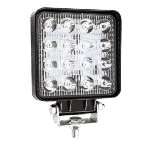 Farol Auxiliar Longo Alcance 16 LEDs Quadrado Branco